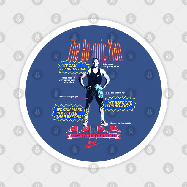 90s Baseball Bo Jackson - The Bo-onic Man Magnet by nicklower